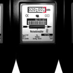 Low frequency magnetic shielding three-phase meter